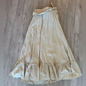 Free People Cream Maxi Skirt